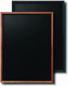 Narrow Frame Teak and Black Chalkboards